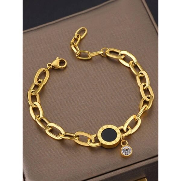 Studded Roman Numerals Bracelet - Image 2