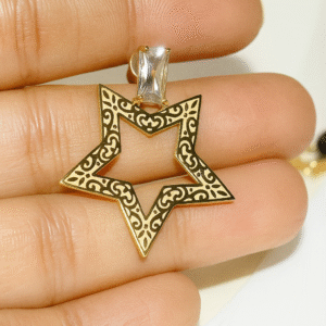 Star shape Golden Earrings