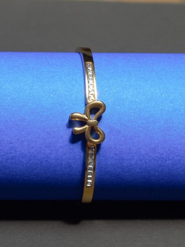 Butterfly Zircon Cuff Bracelet - Image 3