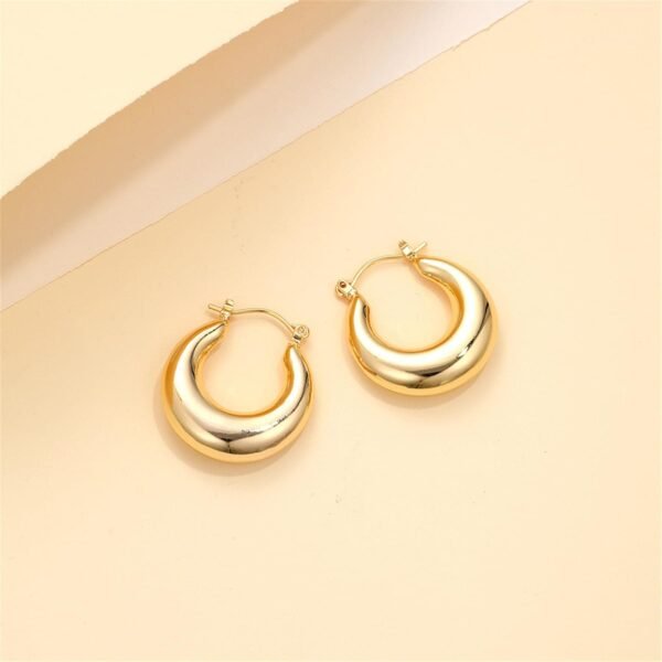 Gold Hoop elegant Ear-rings - Image 2