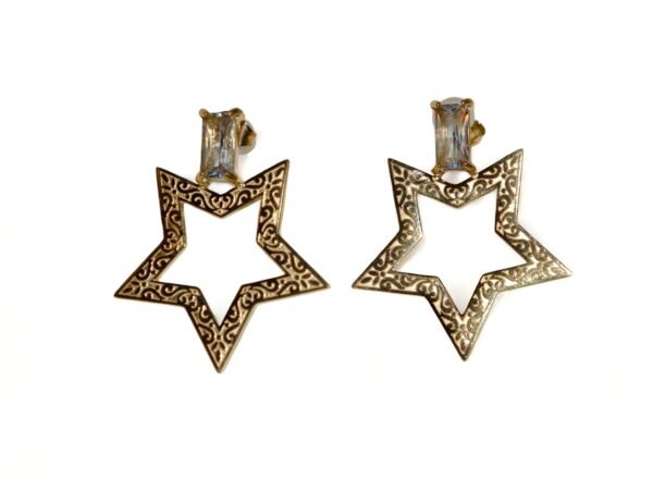 Star shape Golden Earrings - Image 2