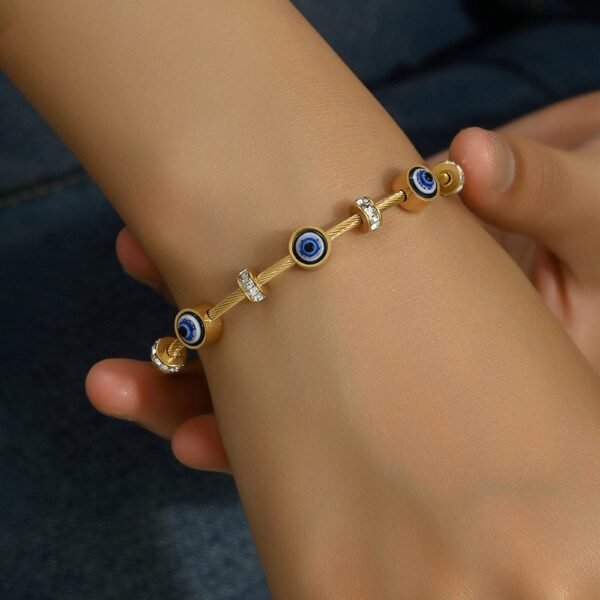Evil Eye Elegant cuff bracelet - Image 2