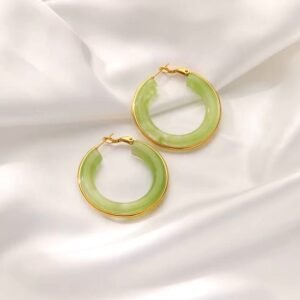 Crystal Hoop Ear-rings