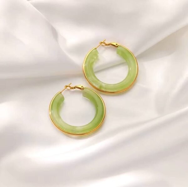 Crystal Hoop Ear-rings