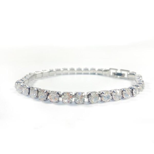 Diamond Square Tennis Bracelet - Image 6