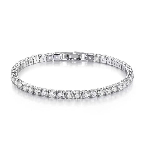 Diamond Square Tennis Bracelet - Image 5