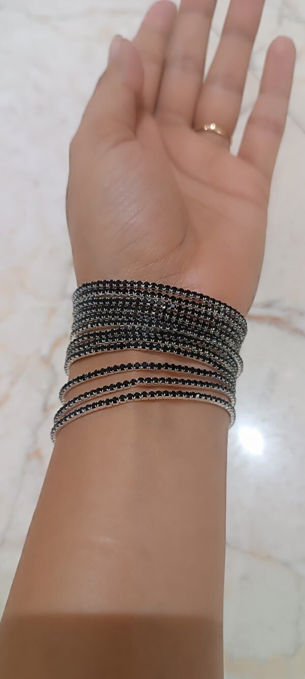 Stretchable Zirconia Bracelet Set of 12 Piece - Image 10