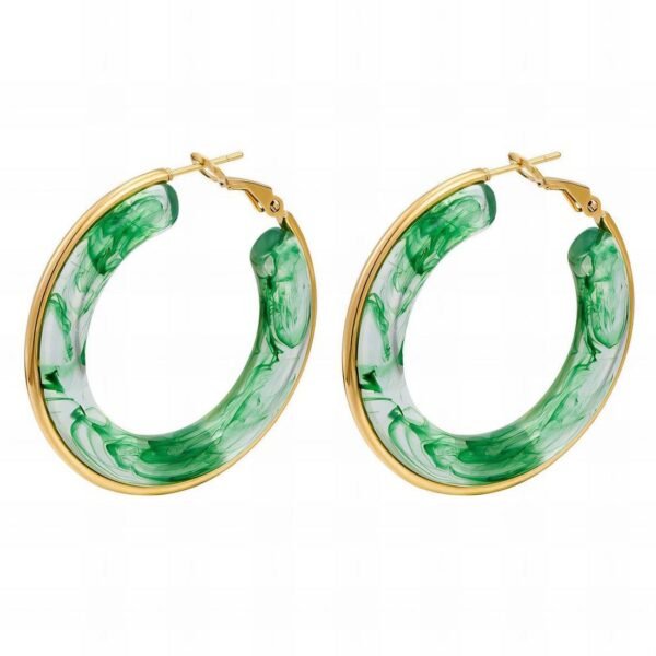 Crystal Hoop Ear-rings - Image 4