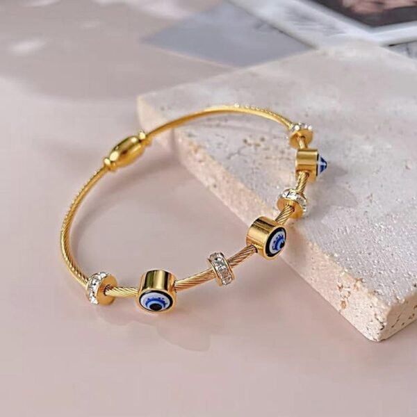 Evil Eye Elegant cuff bracelet - Image 6