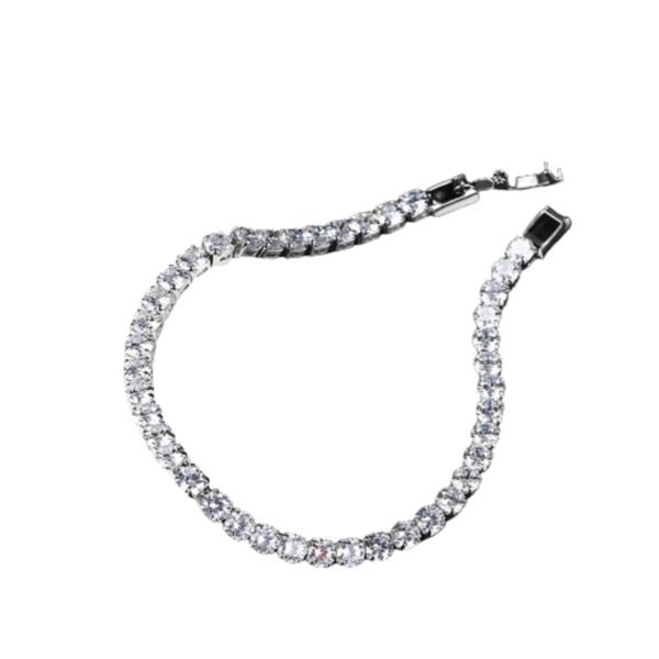 Diamond Square Tennis Bracelet - Image 4
