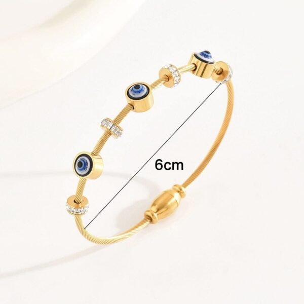 Evil Eye Elegant cuff bracelet - Image 3