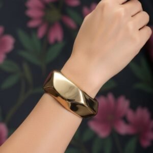 Bold Wave Cuff Bracelet